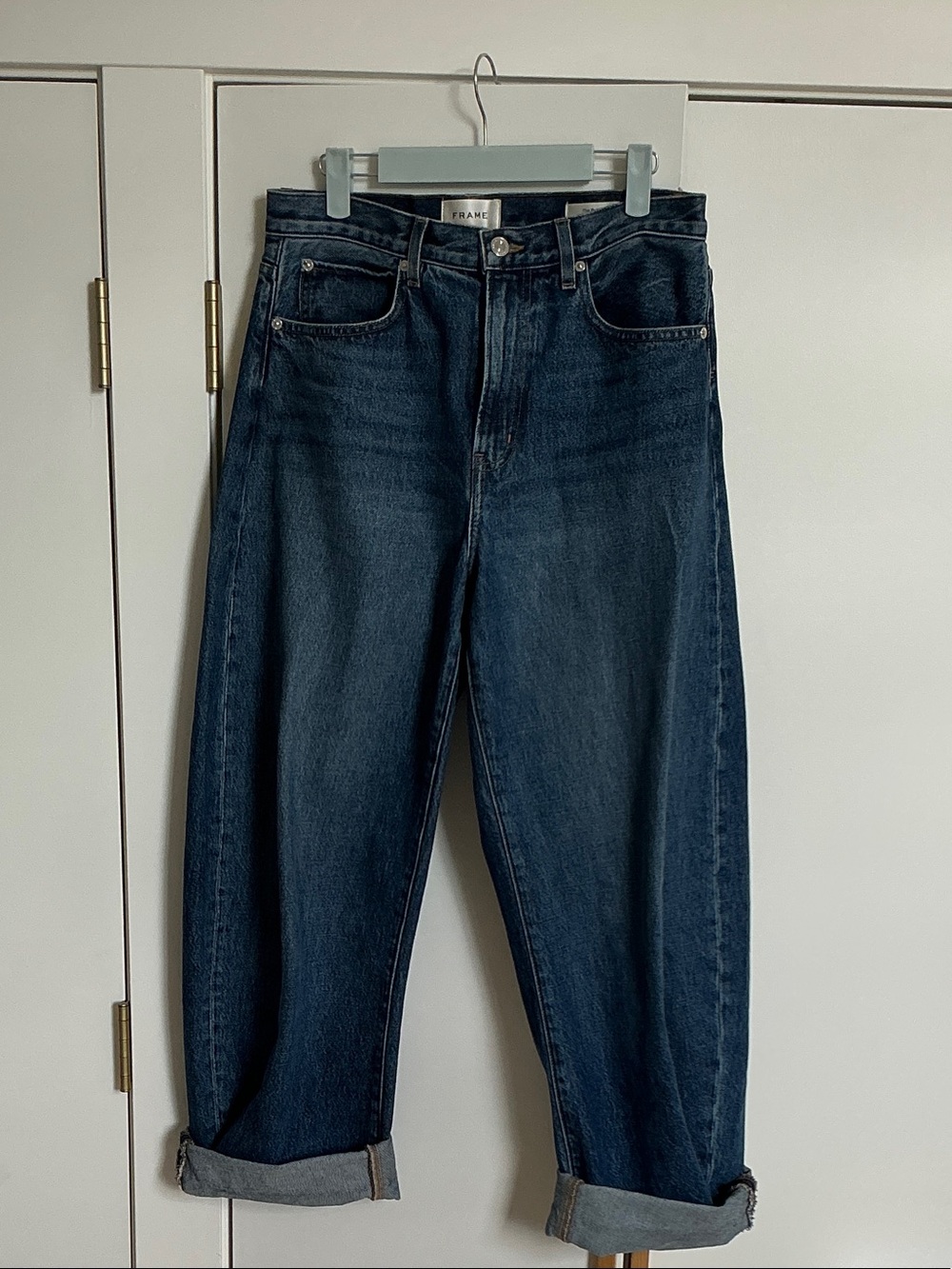 Frame Denim Women's Relaxed Jeans in Dark Indigo